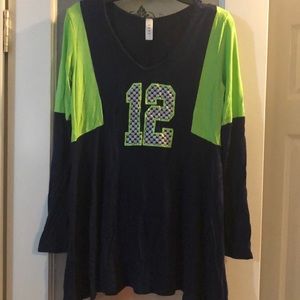 Luxe Seahawks long sleeve top